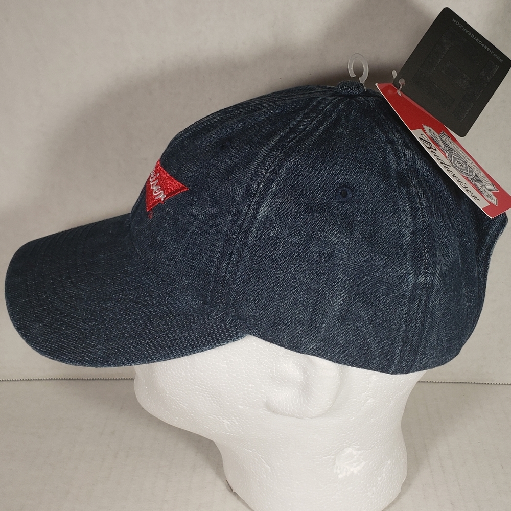 NWT Unisex Budweiser Blue Jean Adjustable Cap - Picture 2 of 5